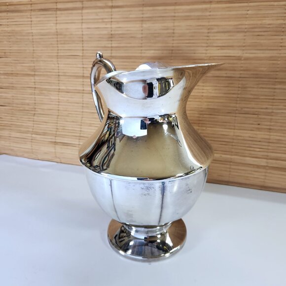 Vintage Silver Plate Water Pitcher Victorian Plate 8 1/4" EP Copper Canada - Picture 5 of 9